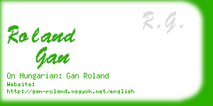roland gan business card